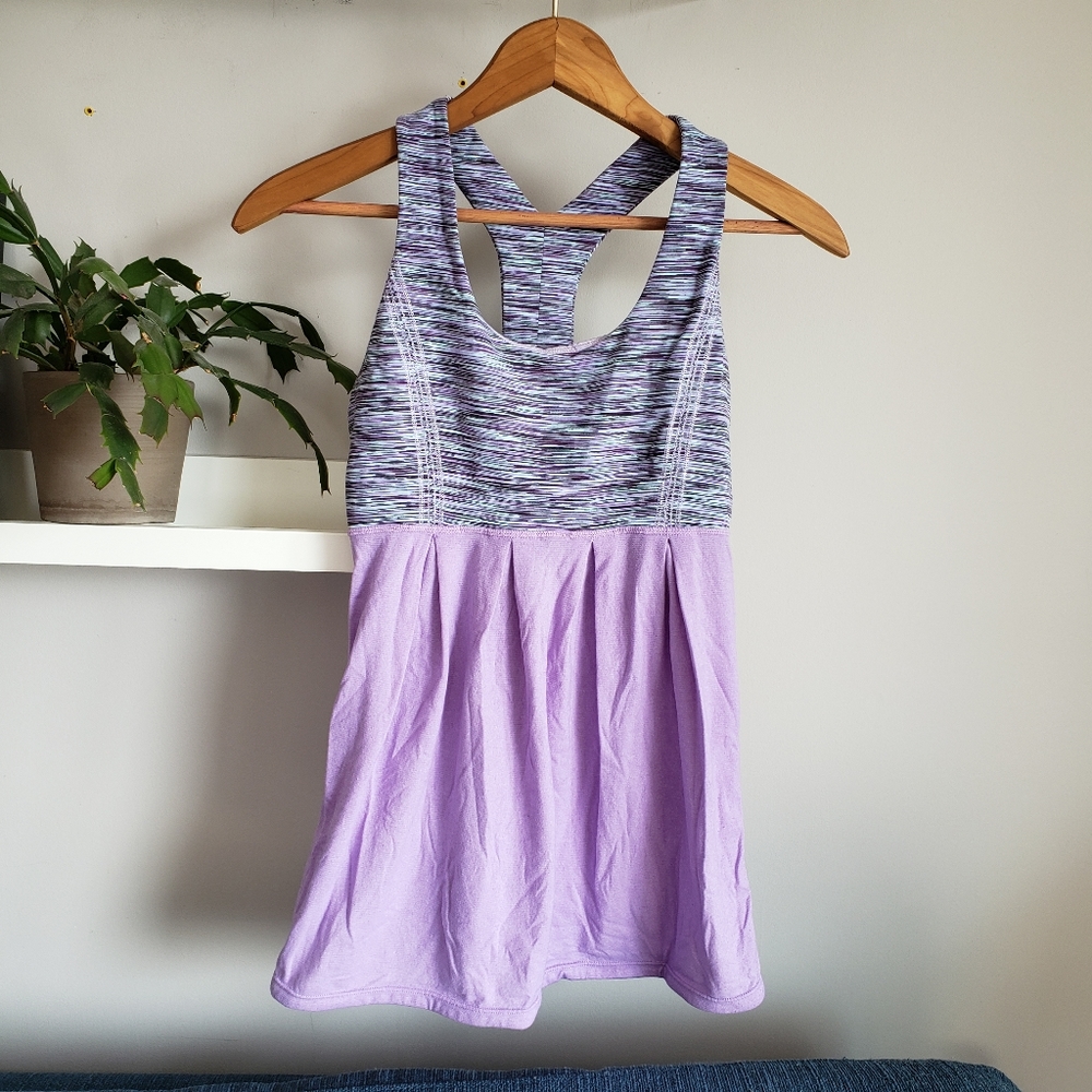 Lululemon Power Dance Tank Lilac Purple Space Dye Size 4